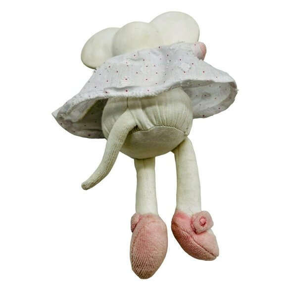 Meiya Alvin Mouse Plush Stuffed Toy Doll Rubber Head Eyelet Lace - Picture 3 of 6